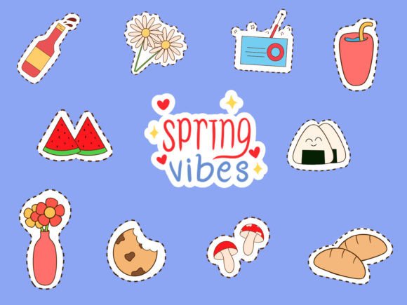 Download Cute Spring Sticker Bundle 5 - Bundle Collection