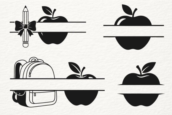 Download Back to School Apple Pencil Bow SVG PNG - Apple pencil Collection