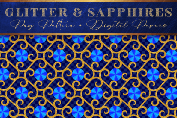 Download Sapphire Blue Crystal Pattern Background - Pattern background Collection