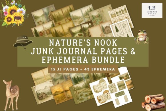 Download Nature’s Nook Junk Journal Bundle - Bundle Collection