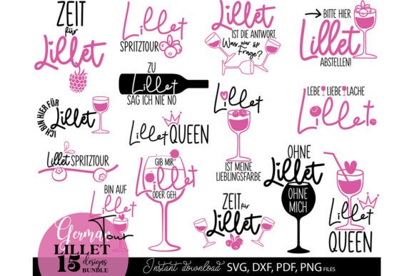 Download German Lillet Sprüche Bundle Für Shirts - Bundle Collection