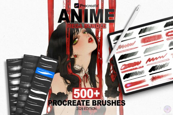 Download 500 Anime Procreate Brushes Mega Bundle - Bundle Collection