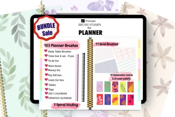 Download Planner Stamps Procreate,Bundle Sale - Bundle Collection