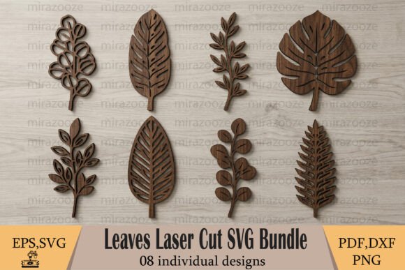 Download Leaves Laser Cut SVG Bundle - Bundle Collection