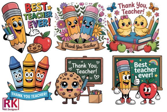 Download Teacher Appreciation Clipart Bundle Png - Bundle Collection