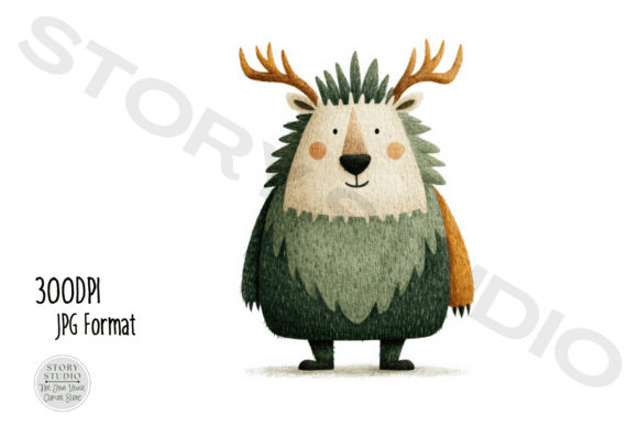 Download Cute Forest Monster Creature Clipart - Premium Resources