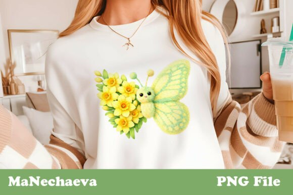 Download Faux Fur Butterfly Floral Spring PNG - Premium Resources