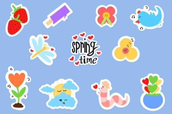 Download Cute Spring Sticker Bundle 1 - Bundle Collection