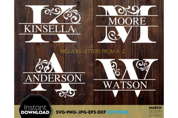 Download Alphabet Split Monogram Bundle Letters - Bundle Collection