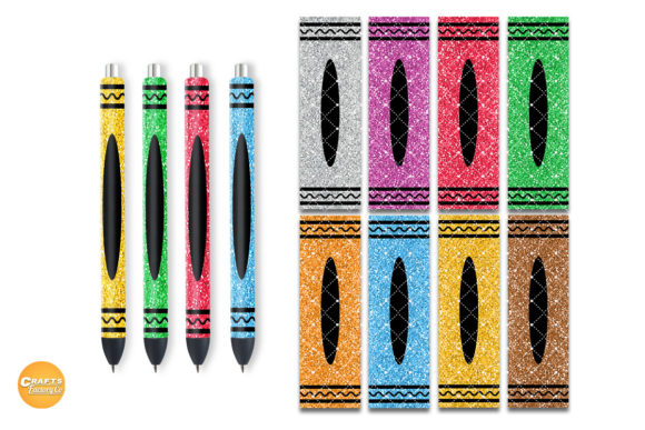 Download Pen Wrap Crayon Glitter Bundle - Bundle Collection