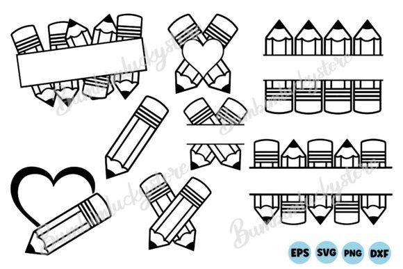 Download Pencil Outline Svg Bundle - Bundle Collection
