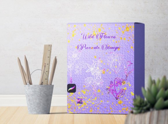 Download Wild Flower Stamps Procreate Bundle V 6 - Bundle Collection
