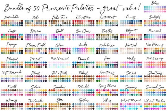 Download Procreate Palettes Bundle - Bundle Collection