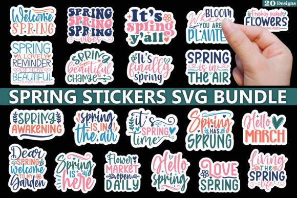 Download Spring Sticker SVG Bundle - Bundle Collection