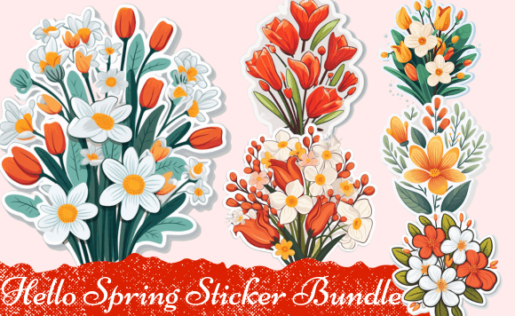 Download Hello Spring Sticker Bundle - Bundle Collection