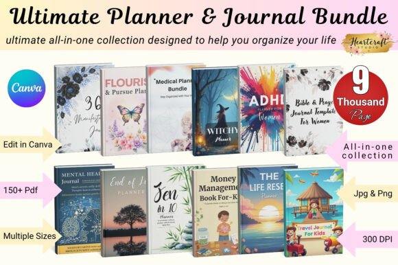 Download Ultimate Planner &amp; Journal Bundle - Bundle Collection