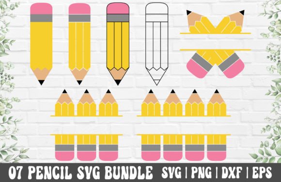Download Pencil SVG Bundle - Pencil Name Frame - Bundle Collection