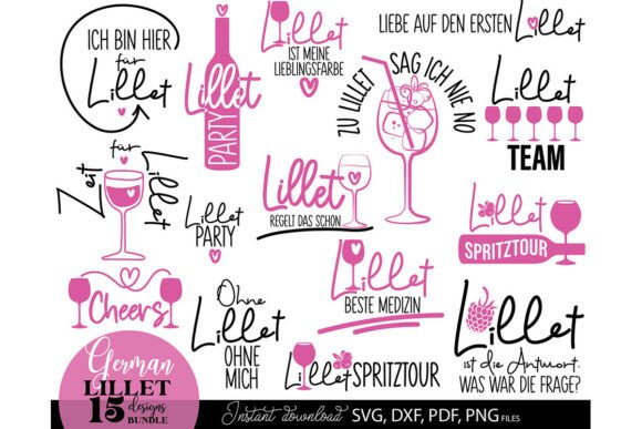 Download German Lillet Sprüche Bundle Für Frauen - Bundle Collection